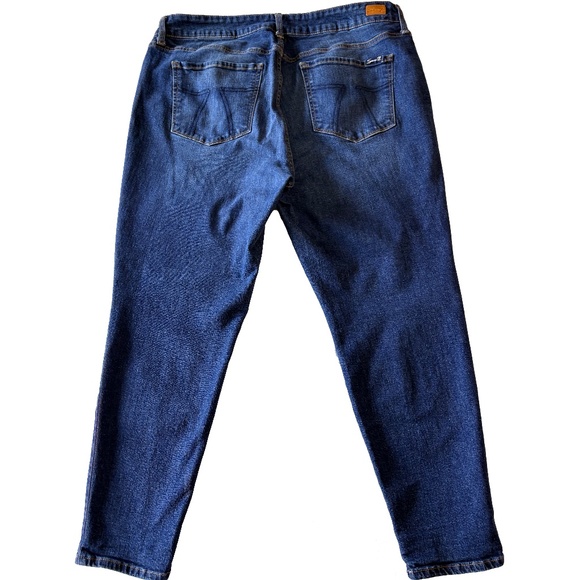 Seven7 High Rise Skinny Jeans - Size 18W - Dark Blue - Picture 2 of 9